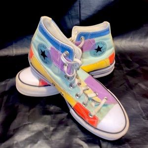 Converse Chuck Taylor All Star Lift Hi Sneaker - Patchwork Color-Block, US 9